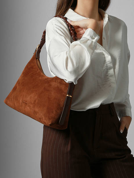 Schoudertas Jess Vanessa bruno Bruin jess 29V40916 ander zicht 1